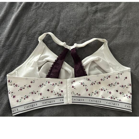 Cacique unlined full coverage no wire bra  size 46DDD - Picture 5 of 12